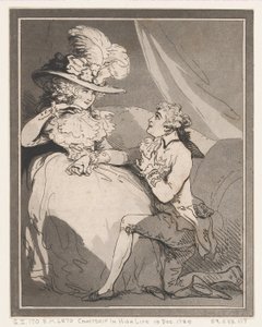 Werbung im hohen Leben, 15. Dezember 1785 von Thomas Rowlandson