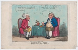 Einen Witz reißen, 15. November 1808 von Thomas Rowlandson