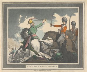 Zwei schneiden und rechts schützen von Thomas Rowlandson