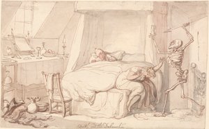Der Tod und der Wüstling von Thomas Rowlandson