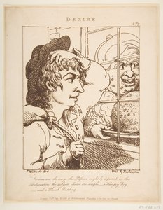 Desire Le Brun Travestiert, oder Karikaturen der Leidenschaften von Thomas Rowlandson