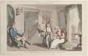 Don Michele bereitet sich auf seine triumphale Expedition vor, aus Neapel und die Campagna ..., 1. Juni 1815 von Thomas Rowlandson