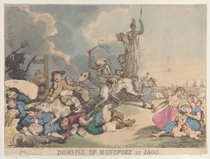 Niedergang des Monopols im Jahr 1800, 14. August 1800 von Thomas Rowlandson