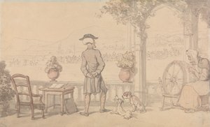 Dr. Syntax monologisierend von Thomas Rowlandson