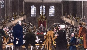 Dr. Syntax im House of Commons von Thomas Rowlandson