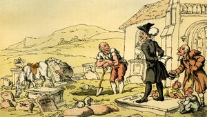 Dr. Syntax meditiert über die Grabsteine
