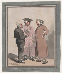 Niederländische Kaufleute in Amsterdam skizziert, 1796-97