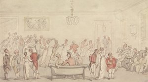 Elegante Gesellschaft beim Tanzen von Thomas Rowlandson