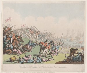 England invadiert, oder Franzosen naturalisiert, 16. März 1798 von Thomas Rowlandson