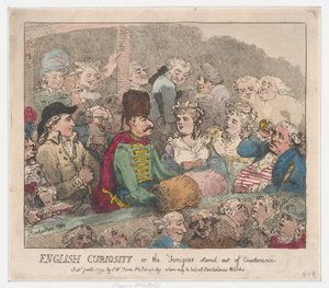 Englische Neugier oder der Ausländer aus der Fassung gebracht, 1. Januar 1794 von Thomas Rowlandson