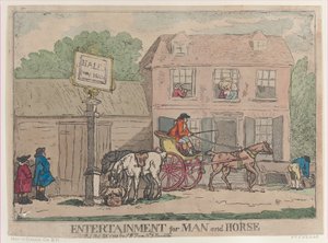Unterhaltung für Mann und Pferd, 25. Oktober 1788 von Thomas Rowlandson