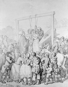 Hinrichtung in Tyburn, 1803 von Thomas Rowlandson