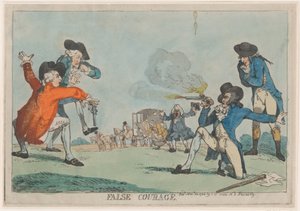 Falscher Mut, 22. November 1788 von Thomas Rowlandson