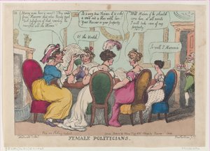 Weibliche Politiker, 1. Januar 1808 von Thomas Rowlandson