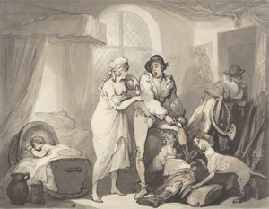 Vier Uhr auf dem Land, ca. 1788-90 von Thomas Rowlandson