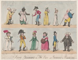 Freie Meinungen über die Bezahlung des jungen Roscius, 26. Februar 1805 von Thomas Rowlandson