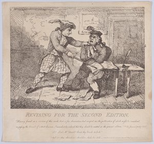 Frontispiz, Überarbeitung für die zweite Ausgabe der malerischen Schönheiten von Boswell, 15. Juni 1786 von Thomas Rowlandson