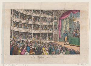 Frontispiz, aus A Lecture on Heads von George Alexander Stevens, April 1808 von Thomas Rowlandson