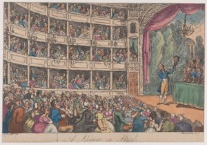 Frontispiz, aus Ein Vortrag über Köpfe von George Alexander Stevens von Thomas Rowlandson