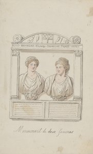 Grabaltar von Julia Secunda und Cornelia Tyché von Thomas Rowlandson