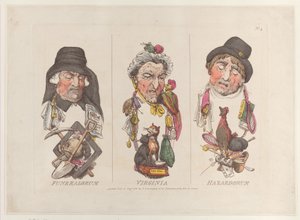 Funeralorum, Virginia, Hazardorum, 15. August 1800 von Thomas Rowlandson