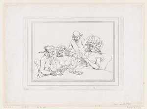 Spiel Cribbage von Thomas Rowlandson