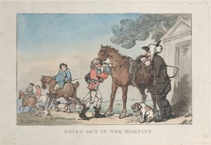 Morgens ausgehen, 1787 von Thomas Rowlandson