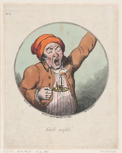 Gute Nacht, 1. November 1799 von Thomas Rowlandson
