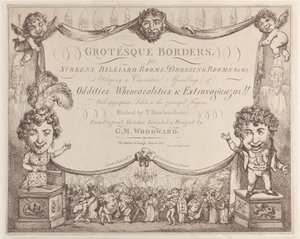 Groteske Ränder für Bildschirme, Billardzimmer, Ankleidezimmer usw., 1799-1800