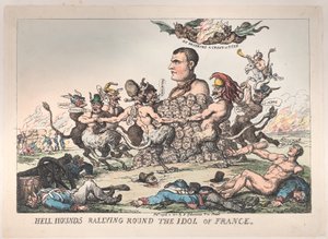 Höllenhunde versammeln sich um das Idol von Frankreich, 8. April 1815