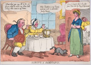 Einen Diener einstellen von Thomas Rowlandson