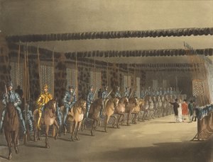 Horse Armoury, Tower of London, 1. November 1809 von Thomas Rowlandson