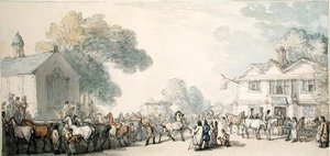 Pferdemarkt in Southampton von Thomas Rowlandson