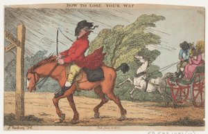 Wie man sich verirrt, 11. Juni 1808 von Thomas Rowlandson