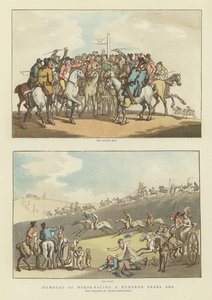 Humoresken des Pferderennens vor hundert Jahren von Thomas Rowlandson