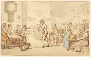 Innenraum eines Gasthauses von Thomas Rowlandson