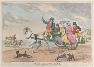 Irischer Jaunting Car von Thomas Rowlandson
