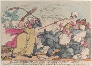 Joanna Southcott die Prophetin exkommuniziert die Bischöfe, 20. September 1814