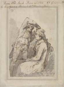John Bannister in seiner Garderobe am Drury Lane von Thomas Rowlandson