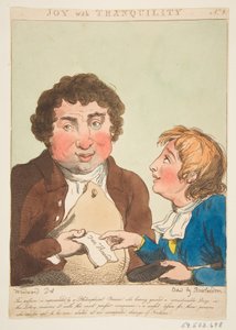 Freude mit Ruhe Le Brun Travestiert, oder Karikaturen der Leidenschaften von Thomas Rowlandson