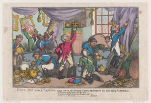 König Joe und Co. nutzen ihre Zeit vor dem Verlassen von Madrid, 25. September 1808