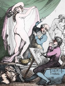 Lady Hamiltons Haltungen, um 1790 von Thomas Rowlandson