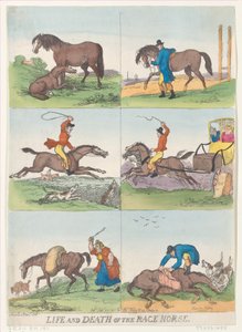 Leben und Tod des Rennpferdes, 25. September 1811 von Thomas Rowlandson