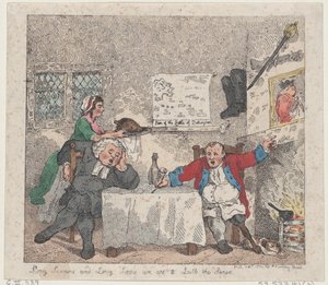 Lange Predigten und lange Belagerungen neigen dazu, die Sinne zu betäuben von Thomas Rowlandson