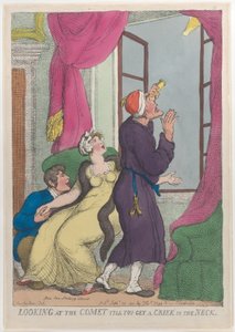 Den Kometen betrachten, bis man einen steifen Nacken bekommt von Thomas Rowlandson