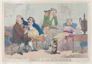 Lords of the Bedchamber, 14. April 1784 von Thomas Rowlandson