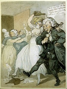 Liebe und Gesetz (Aquarell auf Papier) von Thomas Rowlandson