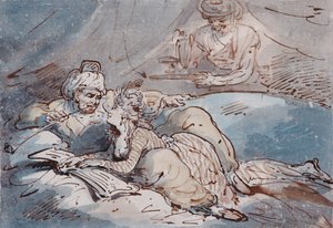 Liebe im Osten, ca. 1787 von Thomas Rowlandson