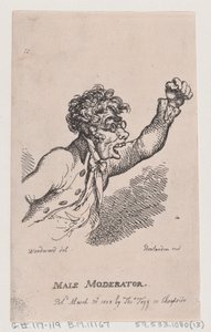Männlicher Moderator von Thomas Rowlandson