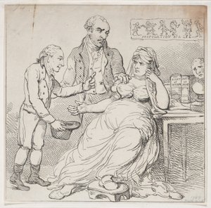Melpomene in den Dumps, oder Kinderspiel verteidigt von Theatralischen Monarchen, 14. Dezember 1804 von Thomas Rowlandson